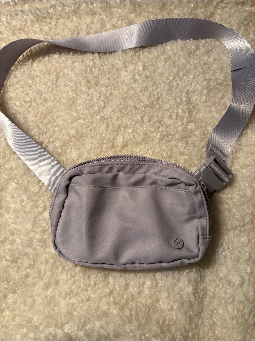 Women's Light Gray Crossbody Bag - Minimal Everyday Carry